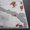 Safavieh Craft CFT852G Grey / Orange Area Rug Detail