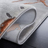 Safavieh Craft CFT852G Grey / Orange Area Rug Detail