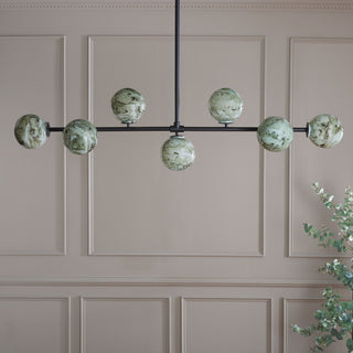 Safavieh Melesa CHA3000A Black / Multi Lamp Room Scene On Feature