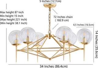 Safavieh Greyor CHA4001A Gold Lamp main image