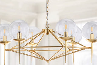 Safavieh Greyor CHA4001A Gold Lamp Room Scene Off Feature