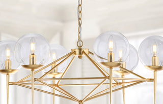 Safavieh Greyor CHA4001A Gold Lamp Room Scene On Feature