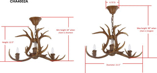 Safavieh Makani CHA4002A Brown Lamp Main On