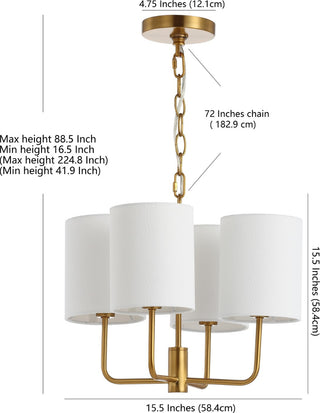 Safavieh Elias CHA4009A Brass Lamp main image