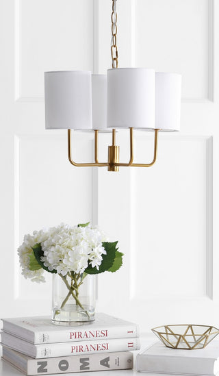 Safavieh Elias CHA4009A Brass Lamp Room Scene Off Feature