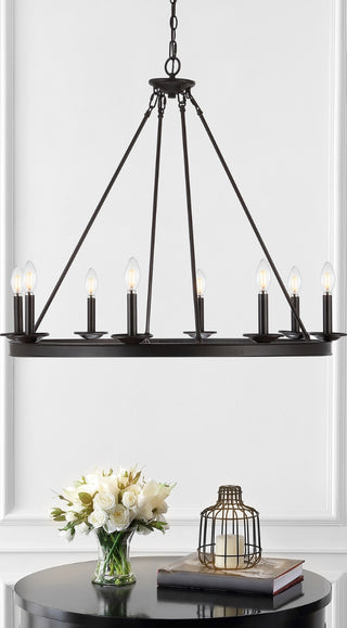 Safavieh Fauna CHA4016A Oil Rub Bronze Lamp Room Scene On Feature