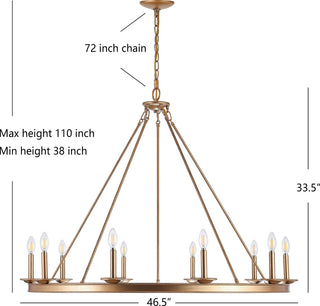 Safavieh Telta CHA4017B Gold Lamp main image