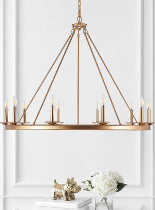 Safavieh Telta CHA4017B Gold Lamp Room Scene Off Feature