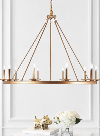 Safavieh Telta CHA4017B Gold Lamp Room Scene On Feature