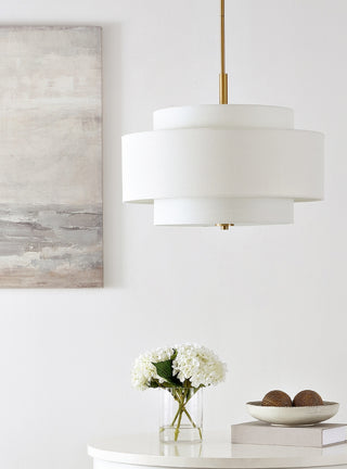 Safavieh Cambrie CHA4021A White / Brass Lamp Room Scene Off Feature