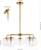 Safavieh Negara CHA4023A Brass / Clear Lamp main image