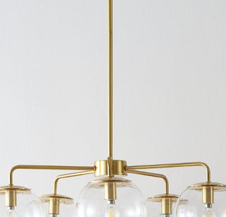 Safavieh Negara CHA4023A Brass / Clear Lamp Room Scene Off Feature