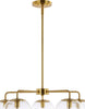 Safavieh Negara CHA4023A Brass / Clear Lamp Main On