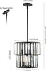Safavieh Crissa CHA4025A Black / Clear Lamp main image