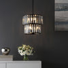 Safavieh Crissa CHA4025A Black / Clear Lamp Room Scene On Feature