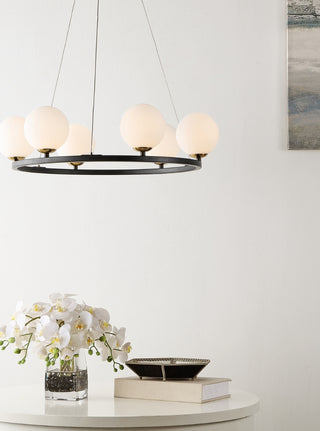 Safavieh Pomona CHA4027A Black / White Lamp Room Scene On Feature
