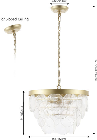 Safavieh Chrys CHA4038A Clear / Gold Lamp main image