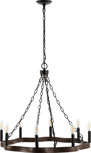 Safavieh Brookville CHA4042A Dark Walnut / Black Lamp Main Off