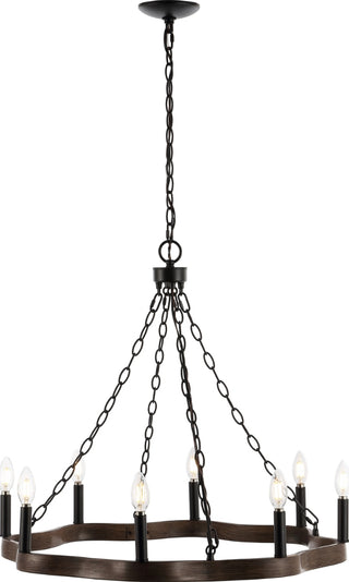 Safavieh Brookville CHA4042A Dark Walnut / Black Lamp Main On