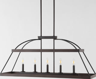 Safavieh Byher CHA4045A Walnut / Oil Rub Bronze Lamp Room Scene Off Feature