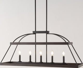 Safavieh Byher CHA4045A Walnut / Oil Rub Bronze Lamp Room Scene On Feature