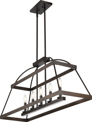 Safavieh Byher CHA4045A Walnut / Oil Rub Bronze Lamp Main On