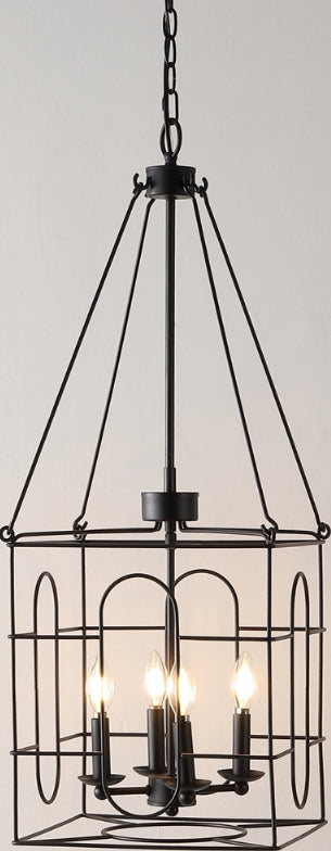 Safavieh Flatbush CHA4046A Black Lamp Room Scene On Feature