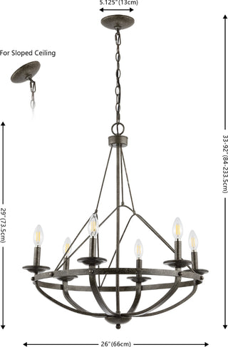 Safavieh Fraser CHA4049A Silver / Black Lamp main image