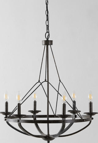 Safavieh Fraser CHA4049A Silver / Black Lamp Room Scene Off Feature