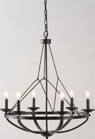 Safavieh Fraser CHA4049A Silver / Black Lamp Room Scene On Feature