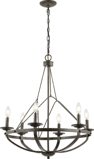 Safavieh Fraser CHA4049A Silver / Black Lamp Main On