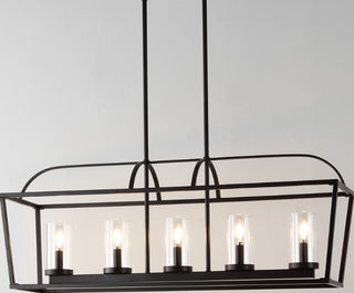 Safavieh Manning CHA4052A Oil Rub Bronze Lamp Room Scene On Feature