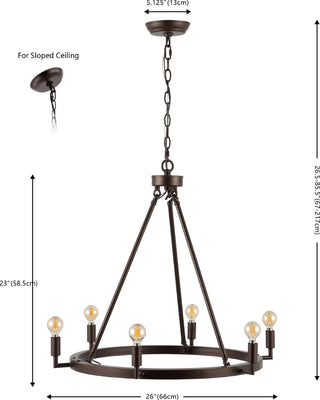 Safavieh Nevada CHA4054A Oil Rub Bronze Lamp main image