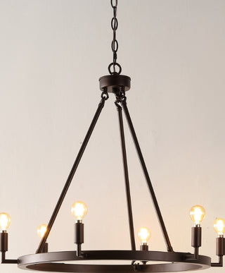 Safavieh Nevada CHA4054A Oil Rub Bronze Lamp Room Scene On Feature