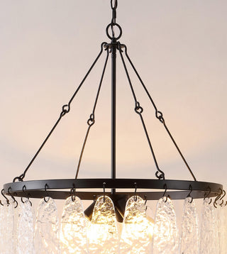 Safavieh Aremythia CHA4057A Black / Clear Lamp Room Scene On Feature
