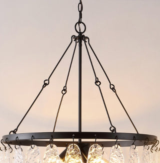 Safavieh Aremythia CHA4057A Black / Clear Lamp Room Scene On Feature