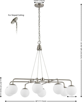 Safavieh Denneau CHA4058A Nickle Lamp main image