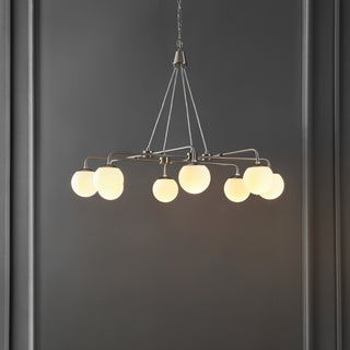 Safavieh Denneau CHA4058A Nickle Lamp Room Scene On Feature