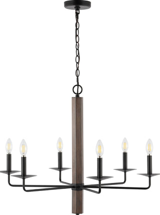 Safavieh Penbrook CHA4060A Black / Walnut Lamp Main Off