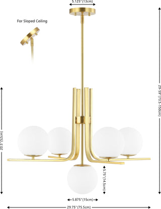Safavieh Lenore CHA4061A Gold Lamp main image