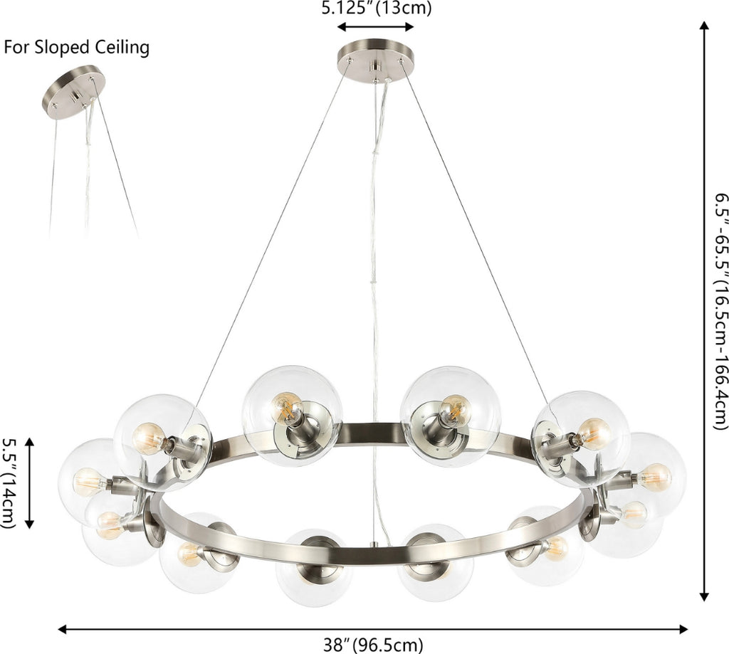 Safavieh Rylian CHA4063B Nickle Lamp main image