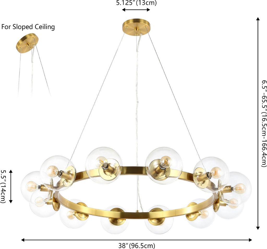 Safavieh Rylian CHA4063C Brass Lamp main image