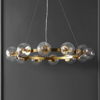 Safavieh Rylian CHA4063C Brass Lamp Room Scene Off Feature