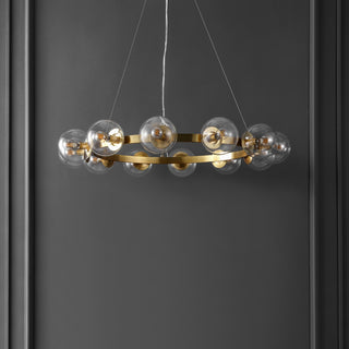 Safavieh Rylian CHA4063C Brass Lamp Room Scene Off Feature