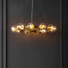 Safavieh Rylian CHA4063C Brass Lamp Room Scene On Feature