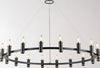 Safavieh Poitier CHA4065A Black / Brass Lamp Room Scene On Feature