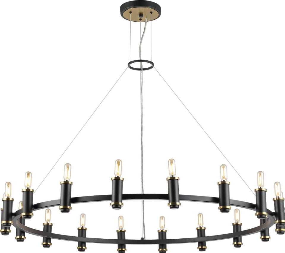 Safavieh Poitier CHA4065A Black / Brass Lamp main image