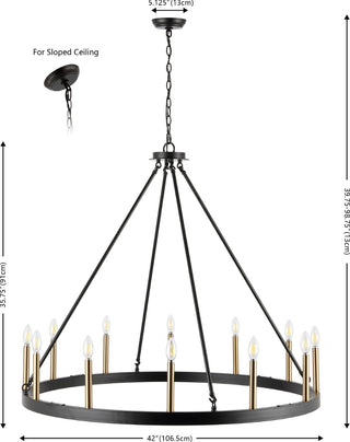 Safavieh Taelor CHA4066A Black / Gold Lamp main image