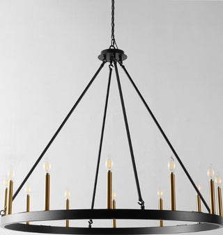 Safavieh Taelor CHA4066A Black / Gold Lamp Room Scene Off Feature