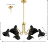 Safavieh Mykola CHA4071A Black / Brass Lamp main image